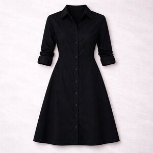 Classic Black Long Sleeve Dress LORCH